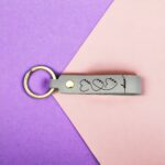 customised leather key ring